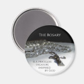 Aimant Le Rosaire, un trésor inestimable inspiré par Dieu (Recto/Verso)