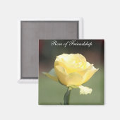 Aimant Le Rose de l'amitié (Recto/Verso)