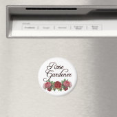 Aimant Le rose Gardener dit avec des Roses (In Situ (Lave-vaisselle))