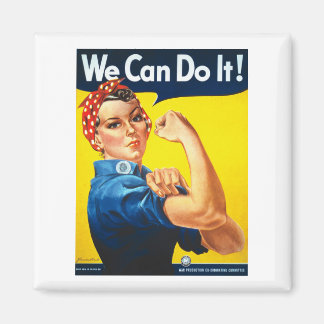 Aimant Le Rosy des Femmes, le T-shirt Riveter - Nous pouv