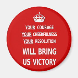 Aimant Le rouge original votre courage nous apportera la