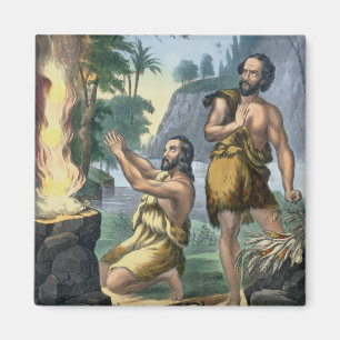 Aimant Le sacrifice de Caïn et d'Abel, d'une copie de