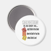 Aimant Le salut est facile comme ABC (Recto/Verso)