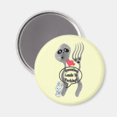 Aimant Le saut conduit à la fourche (Recto/Verso)