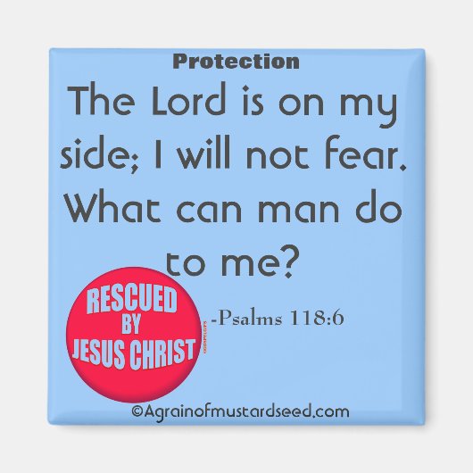 Aimant Le Seigneur est de mon côté Citation de la Bible (Devant)