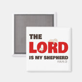 Aimant Le Seigneur Est Mon Berger Psaumes 23 Foi Chrétien (Recto/Verso)