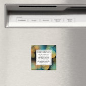 Aimant LE SEIGNEUR VOUS BLESSE Numéros 6:24-26 BLEU Chris (In Situ (Lave-vaisselle))