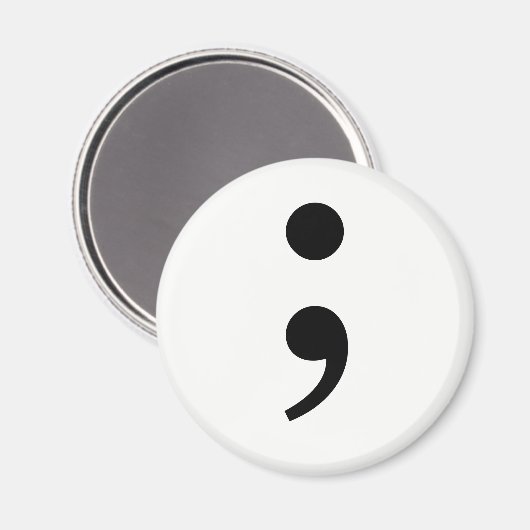 Aimant Le Semicolon (Recto/Verso)