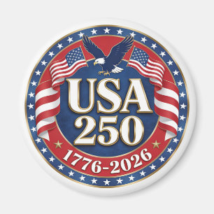 Aimant Le Semiquincentenaire de l'Amérique 1776-2026 État