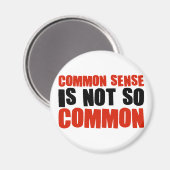 Aimant Le sens commun n'est pas si commun (Recto/Verso)