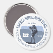 Aimant Le sentier Laurel Highlands (Recto/Verso)