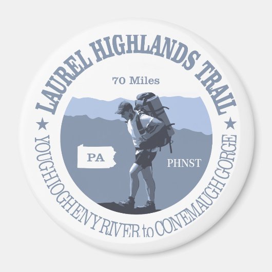 Aimant Le sentier Laurel Highlands (Devant)