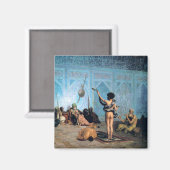 Aimant "Le Serpent Charmer", de Jean Leon Gerome (Recto/Verso)