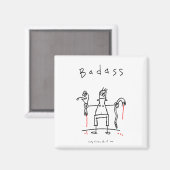 Aimant Le serpent de Badass (Recto/Verso)