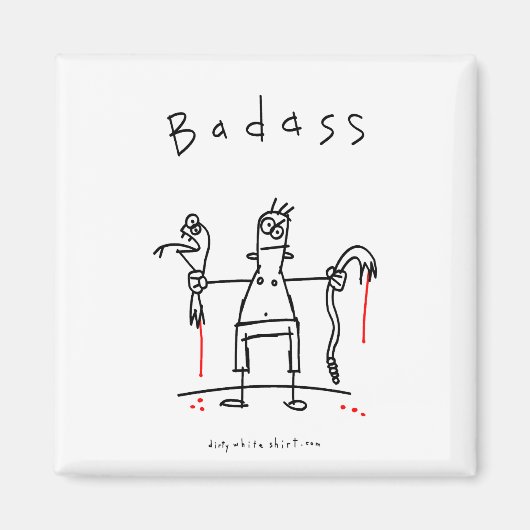 Aimant Le serpent de Badass (Devant)