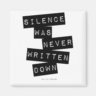 Aimant Le silence n'a jamais été écrivé...
