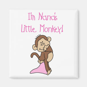 Aimant Le singe de Nana - T-shirts et cadeaux roses
