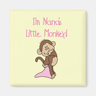 Aimant Le singe de Nana - T-shirts et cadeaux roses