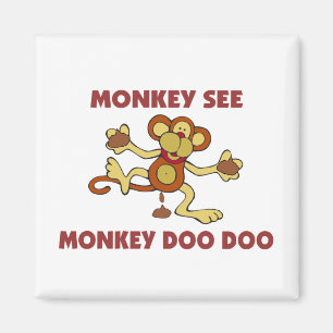 Aimant Le singe voient le singe Doo Doo