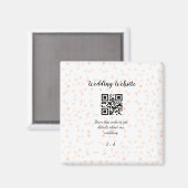 Aimant Le site web mariage scanner code QR pour les détai (Recto/Verso)
