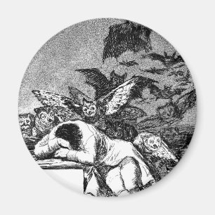 Aimant Le sommeil de la raison produit des monstres, Goya