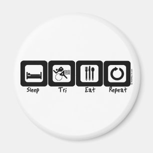 Aimant Le sommeil tri mangent la répétition