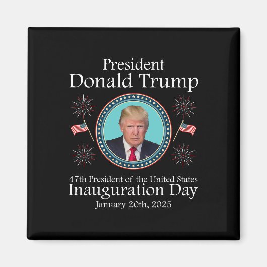 Aimant Le souvenir de l'investiture du président Donald T (Devant)