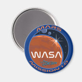 Aimant Le spectacle Cosmo | WASA Mission Patch Round Magn (Recto/Verso)
