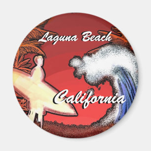 Aimant Le surfer de la Californie de Laguna Beach ondule