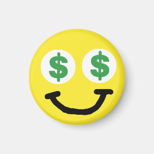 Aimant Le symbole dollar observe l'aimant