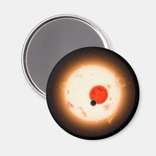 Aimant Le système Kepler-16. (Recto/Verso)