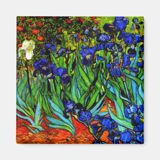 Aimant Le tableau de Van Gogh, Irises (Devant)