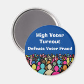 Aimant Le taux de participation élevé défavorise la fraud (Recto/Verso)