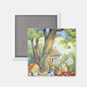 Aimant Le Tea Party de Mad Hatter (Recto/Verso)