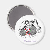 Aimant Le téléphone est sur Knit Thunder_Cove (Recto/Verso)