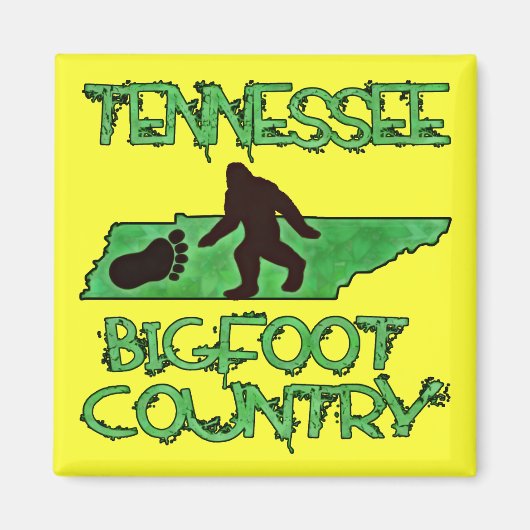 Aimant Le Tennessee Est Le Pays Bigfoot (Devant)