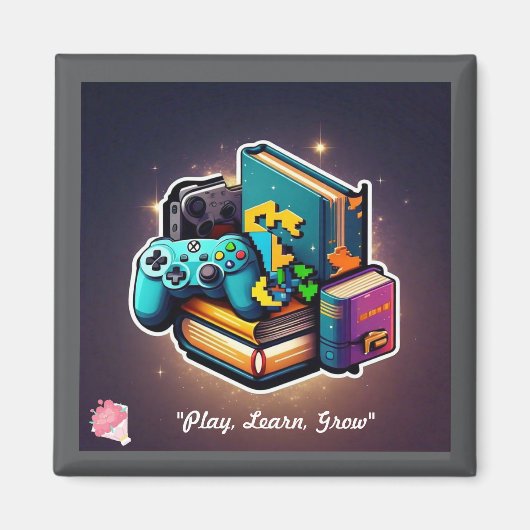 Aimant "Le terrain de jeu de l'apprentissage" (Devant)