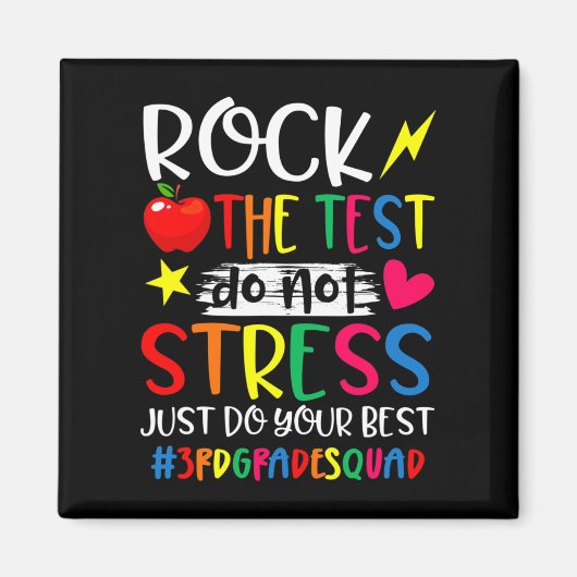 Aimant Le Test Faites Votre Meilleur Test Jour Enseignant (Devant)