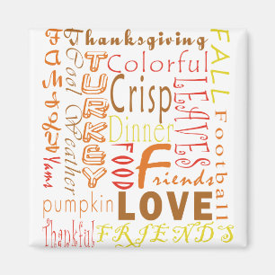 Aimant Le thanksgiving exprime l'aimant