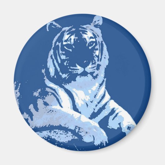 Aimant Le tigre bleu (Devant)