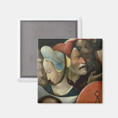 Aimant Le transport de la croix montrant trois visages (Recto/Verso)