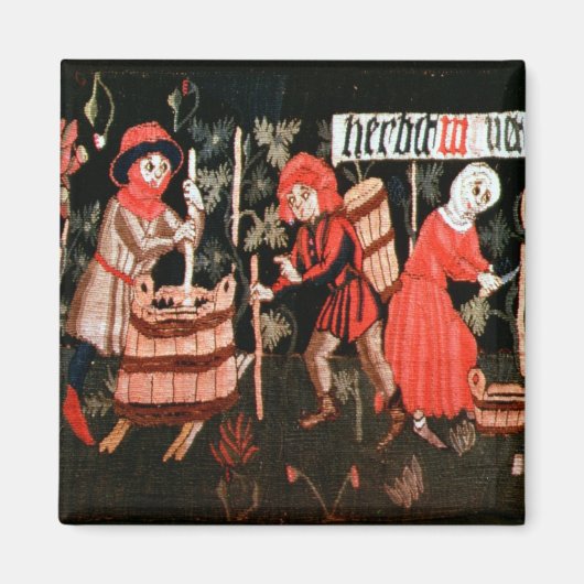 Aimant Le travail des mois, d'Alsace (Devant)