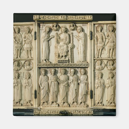 Aimant Le Triptyque Harbaville dépeignant le Christ incar (Devant)