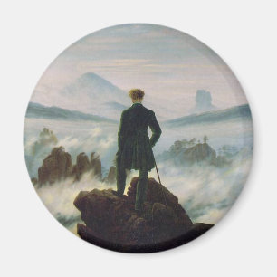 Aimant Le vagabond au-dessus de la mer de brouillard