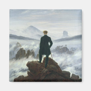 Aimant Le vagabond au-dessus de la mer du brouillard,