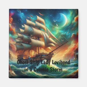 Aimant Le vaisseau fantôme Lady Lovibond dans une tempête