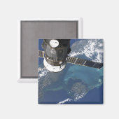 Aimant Le vaisseau spatial Progress 22 amarré (Recto/Verso)