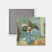 Aimant Le Vase bleu (Fleurs et Fruits) de Paul Cézanne (Recto/Verso)