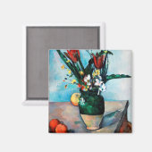Aimant Le Vase des Tulipes, Paul Cezanne (Recto/Verso)