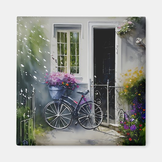Aimant Le Vélo du jardin (Devant)
